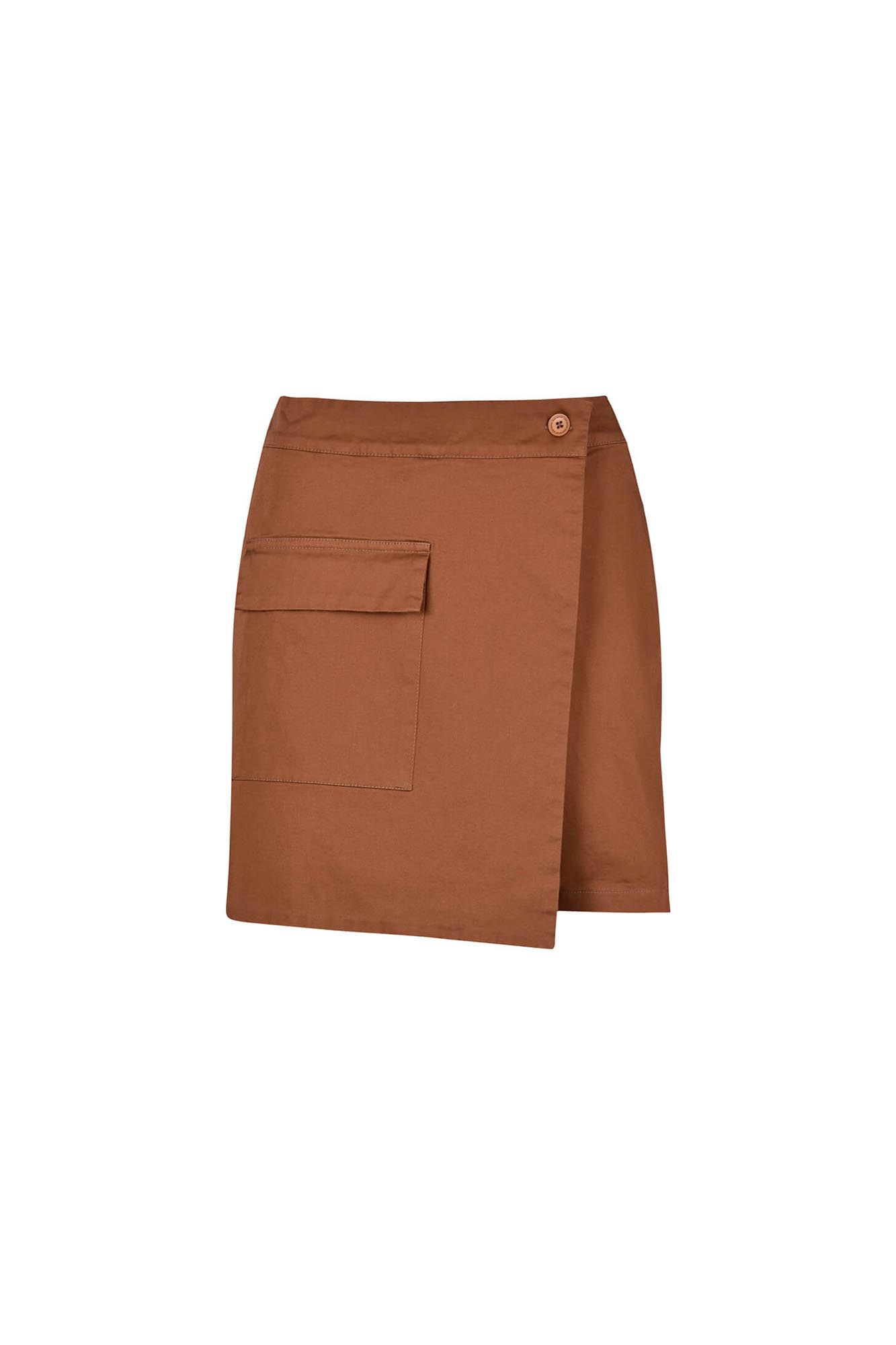 دامن شلوارکی تک جیب کمردار