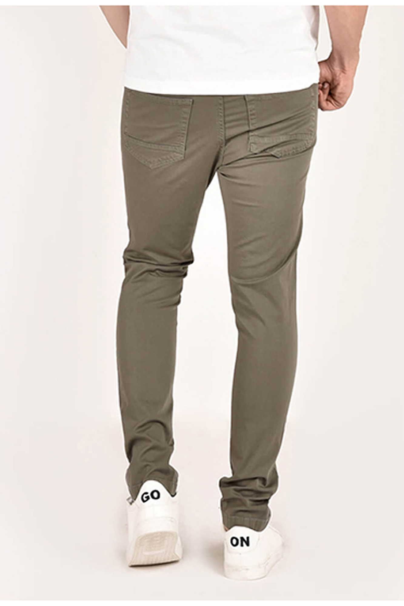 شلوار کتان مردانه پنج جیب اسلیم