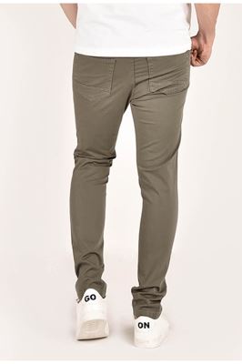 شلوار کتان مردانه پنج جیب اسلیم