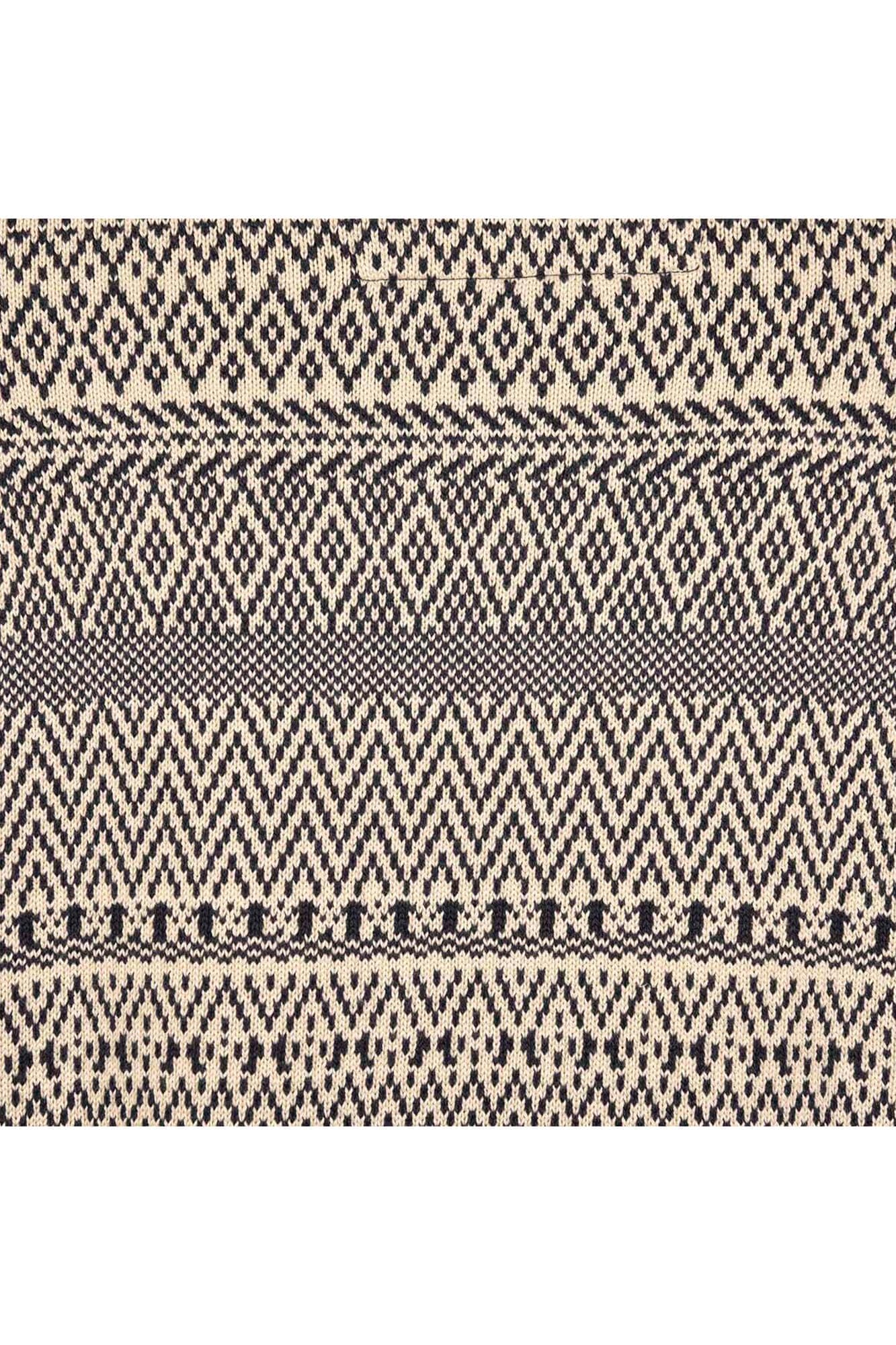 بافت یقه گرد تمام ژاکارد