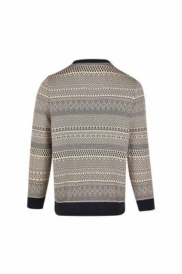 بافت یقه گرد تمام ژاکارد