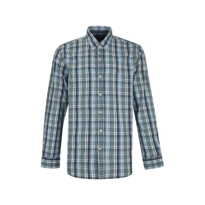 پیراهن چهارخونه آستین بلند رگولار فیت