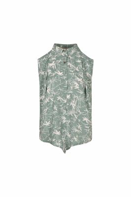 تاپ زنانه جلو بسته یقه شکاری