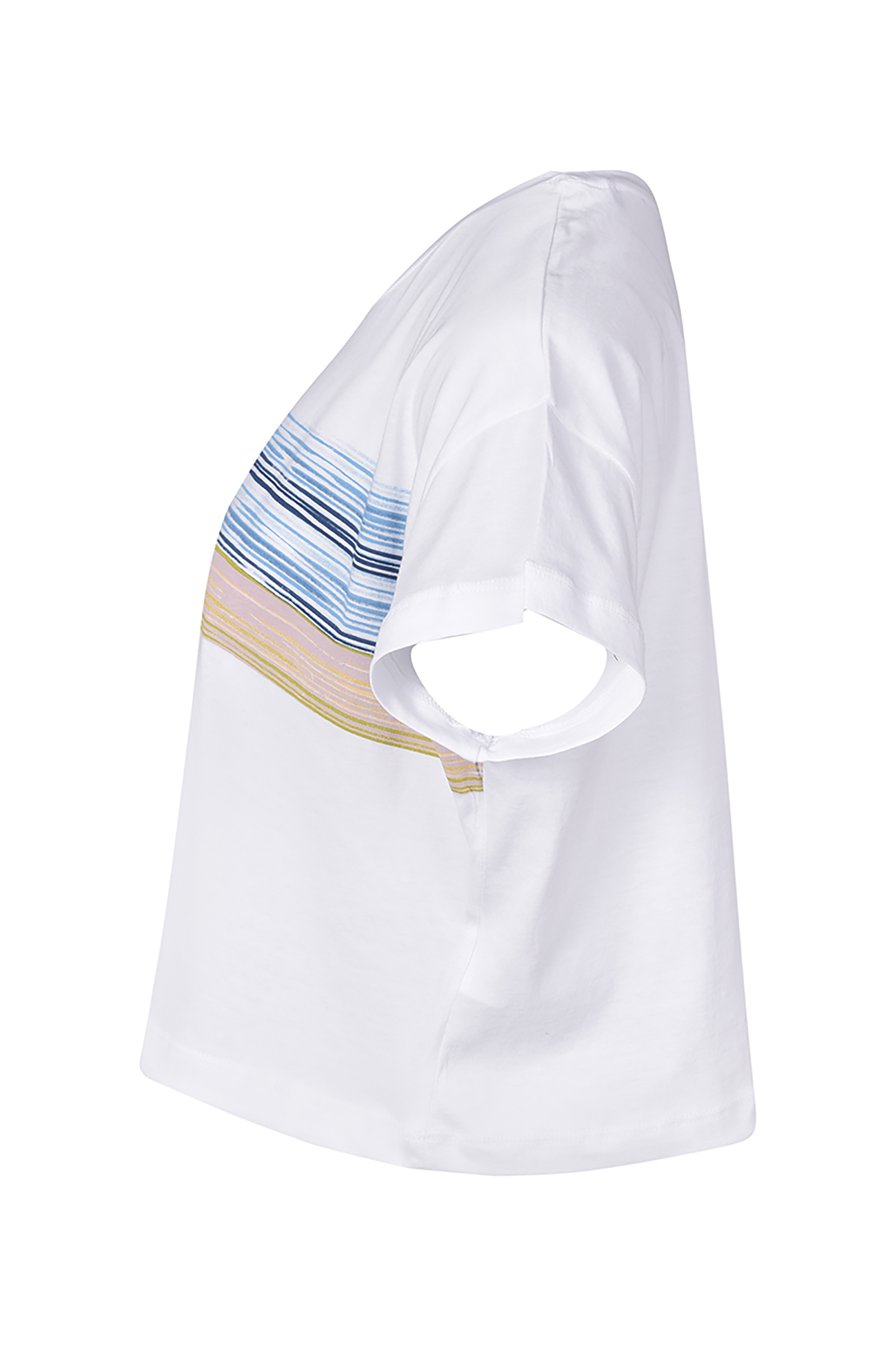 تی شرت زنانه یقه گرد چاپ و گلدوزی