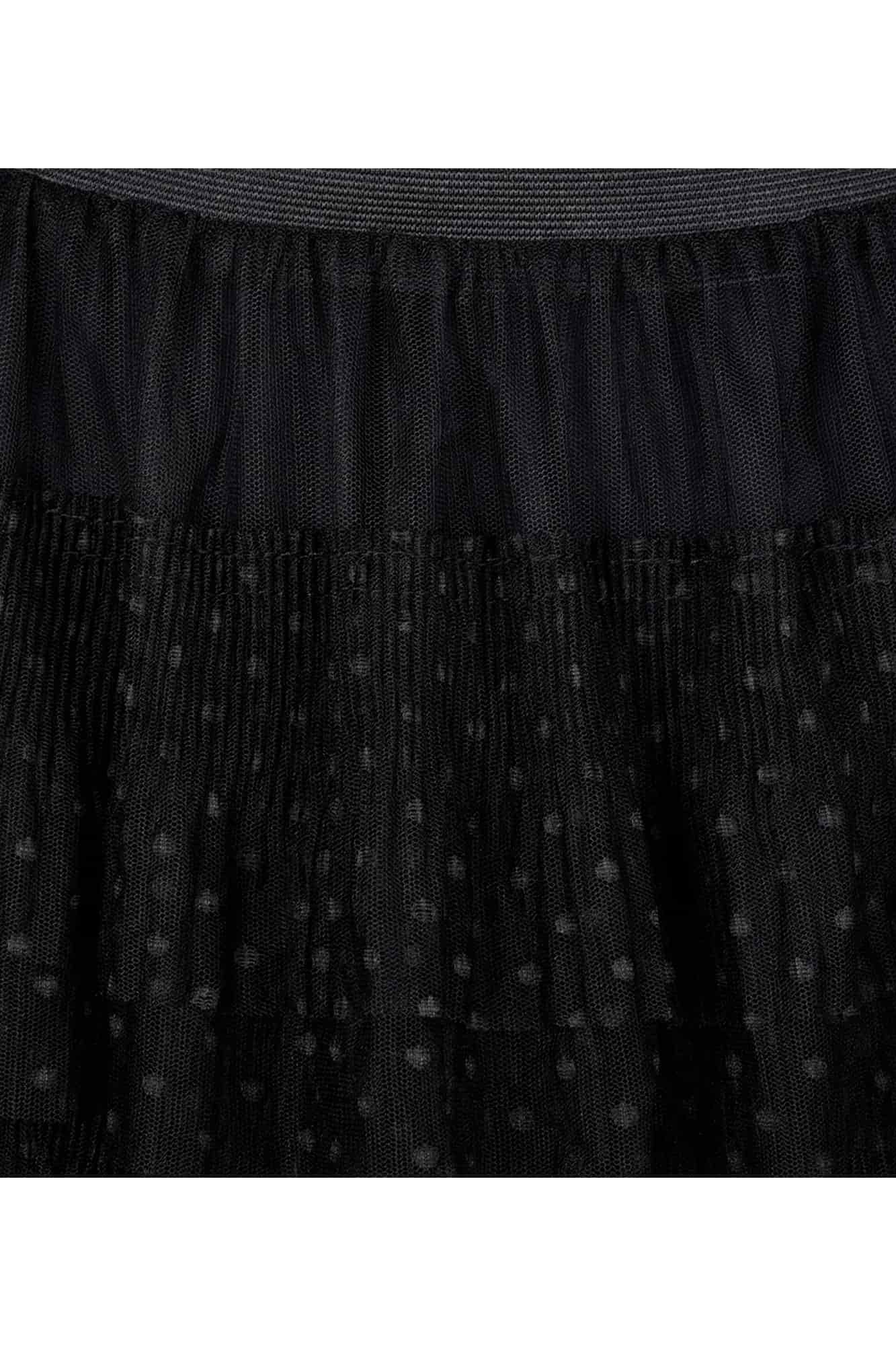 دامن زنانه بلند توری پله ای