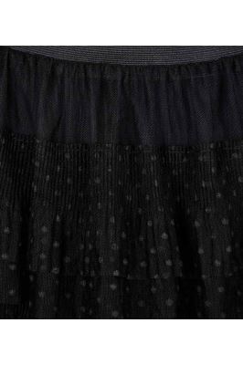 دامن زنانه بلند توری پله ای