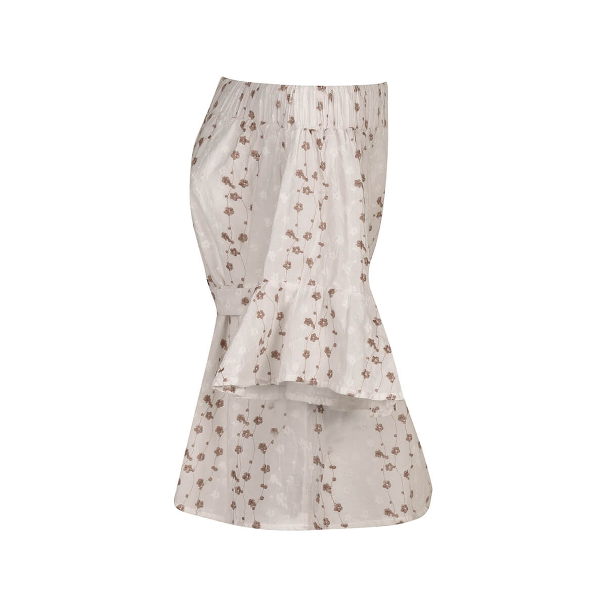 بلوز زنانه اف شولدر آستین رگلان