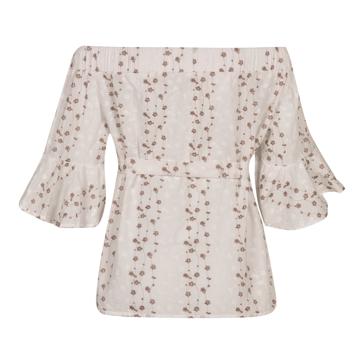 بلوز زنانه اف شولدر آستین رگلان