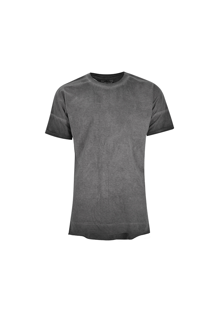 تی شرت یقه گرد سرشانه افتاده رنگرزی شده