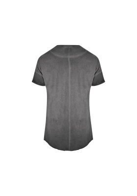 تی شرت یقه گرد سرشانه افتاده رنگرزی شده