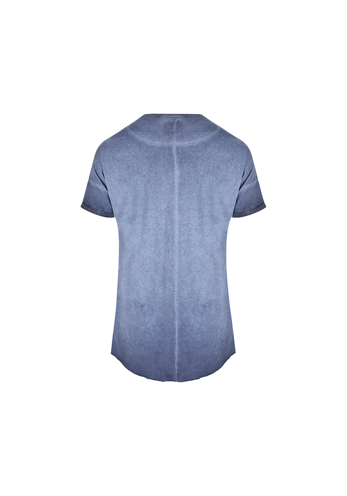 تی شرت یقه گرد سرشانه افتاده رنگرزی شده