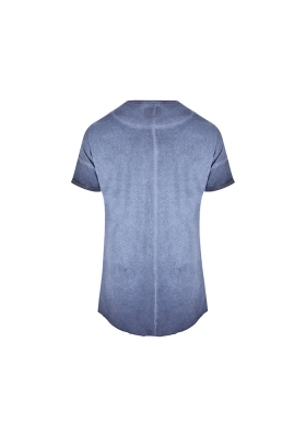 تی شرت یقه گرد سرشانه افتاده رنگرزی شده