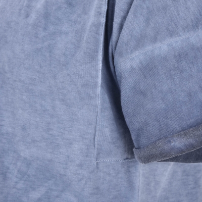 تی شرت یقه گرد سرشانه افتاده رنگرزی شده