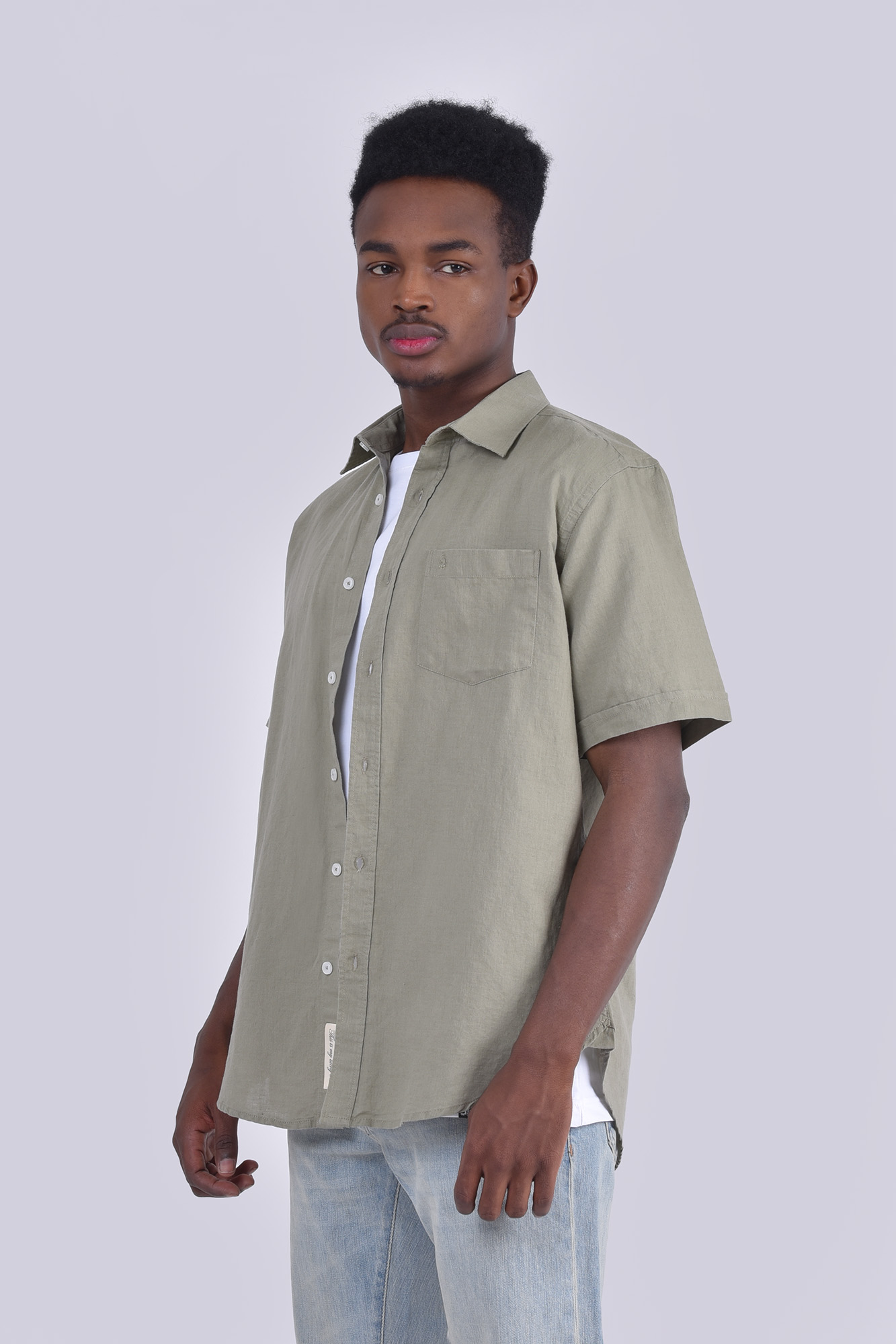 پیراهن آستین کوتاه یقه دار