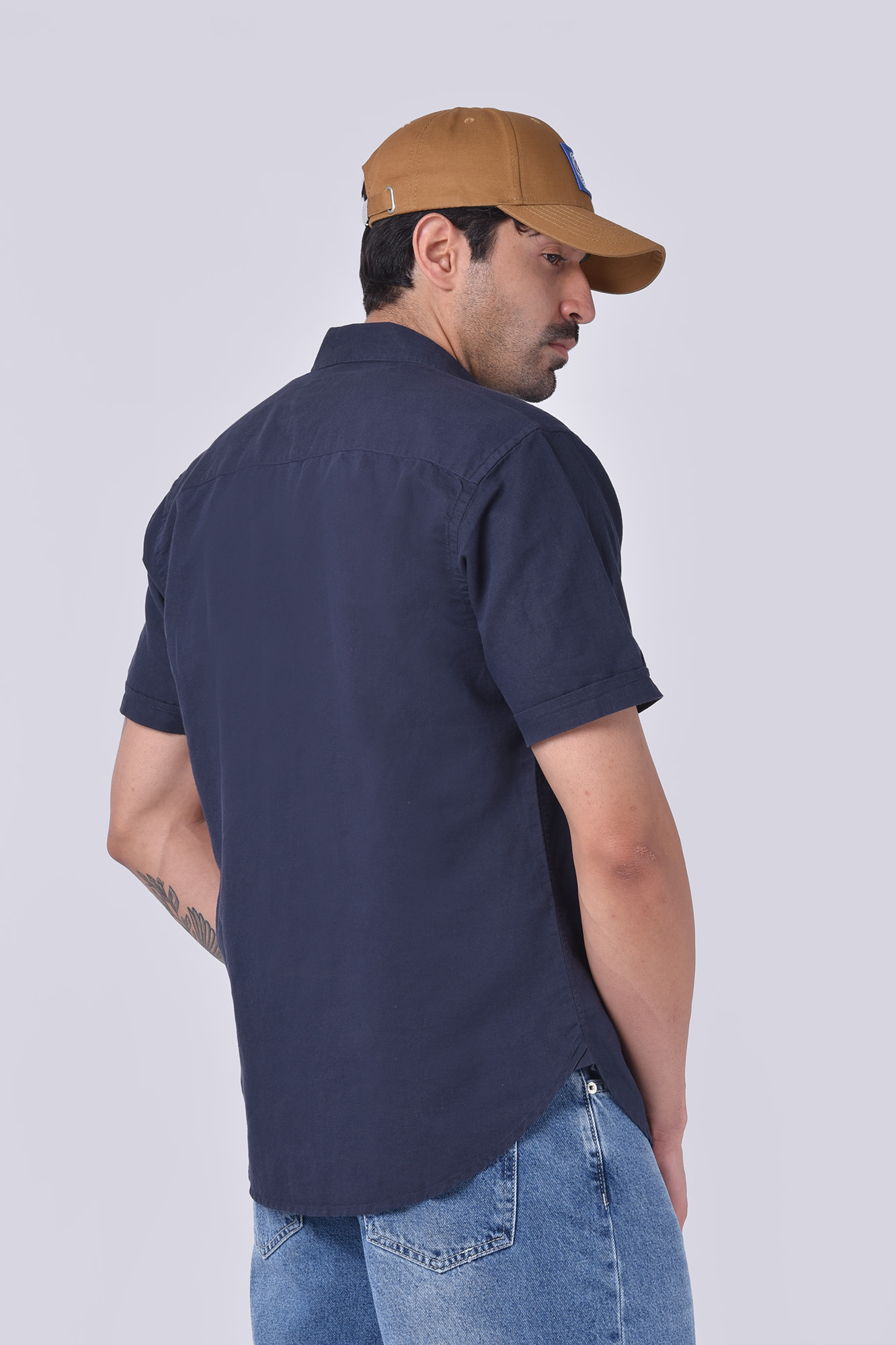 پیراهن آستین کوتاه یقه دار