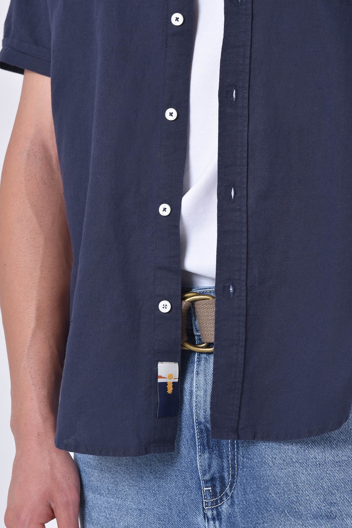 پیراهن آستین کوتاه یقه دار