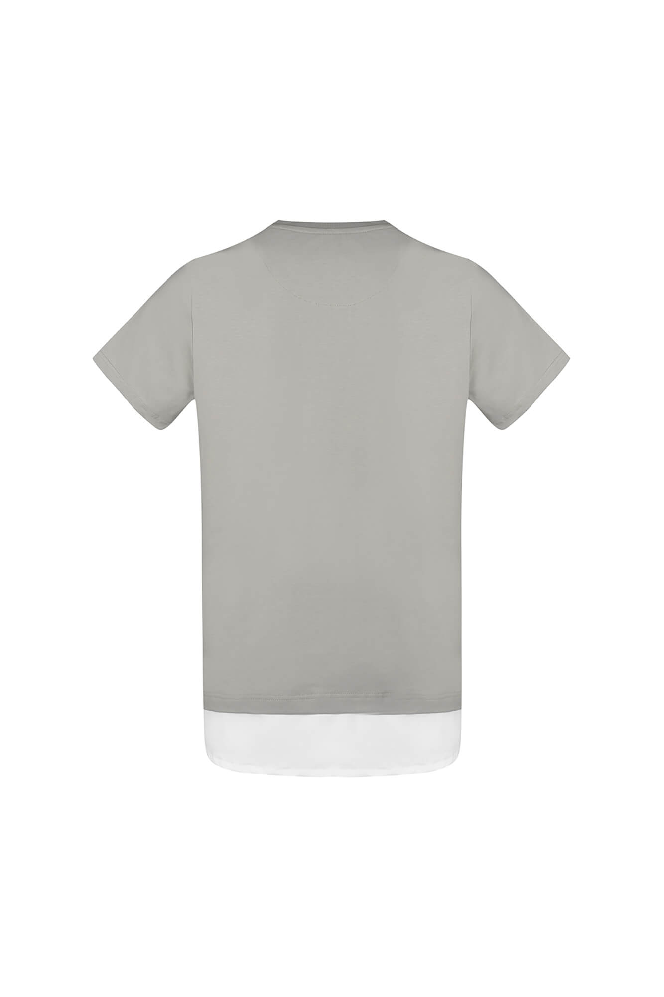 تی شرت یقه گرد دمپا هلال جیب دار پوپلین