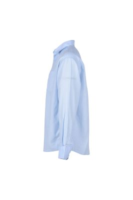 پیراهن آستین بلند یقه دار لینن