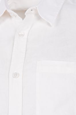 پیراهن آستین بلند یقه دار لینین