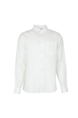 پیراهن آستین بلند یقه دار لینین