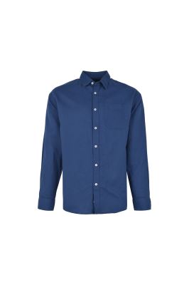 پیراهن آستین بلند یقه دار لینن