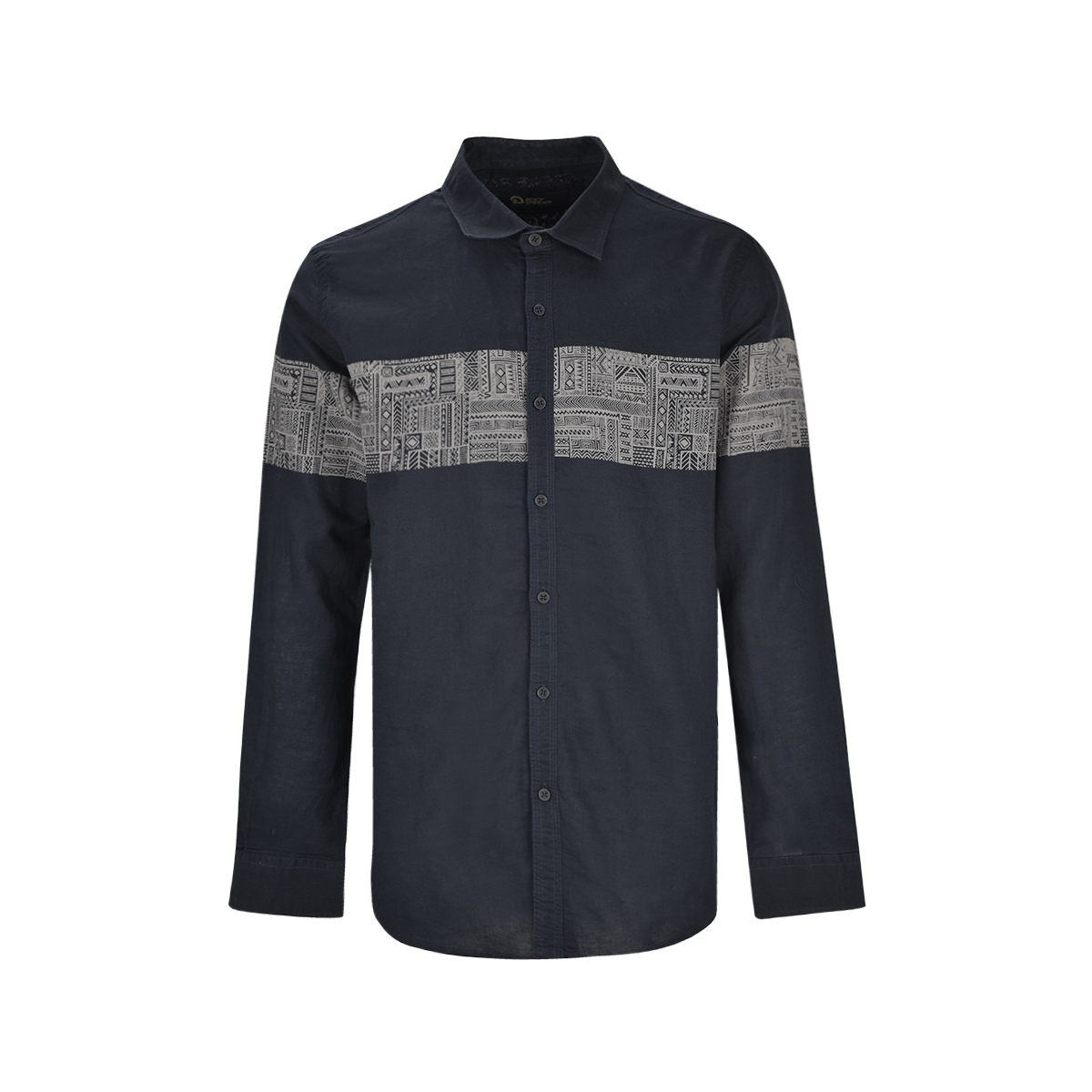 پیراهن آستین بلند لینن چاپی