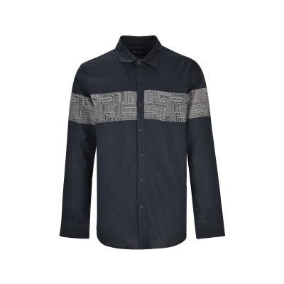 پیراهن آستین بلند لینن چاپی