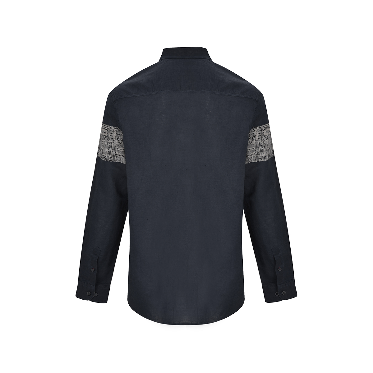 پیراهن آستین بلند لینن چاپی