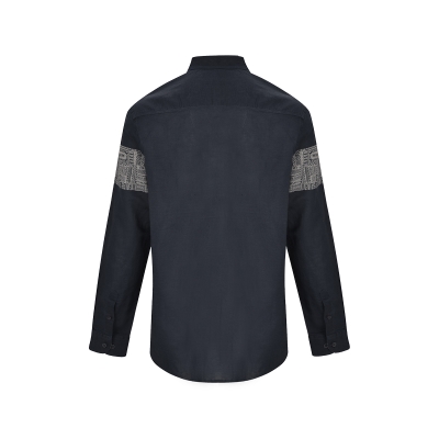 پیراهن آستین بلند لینن چاپی