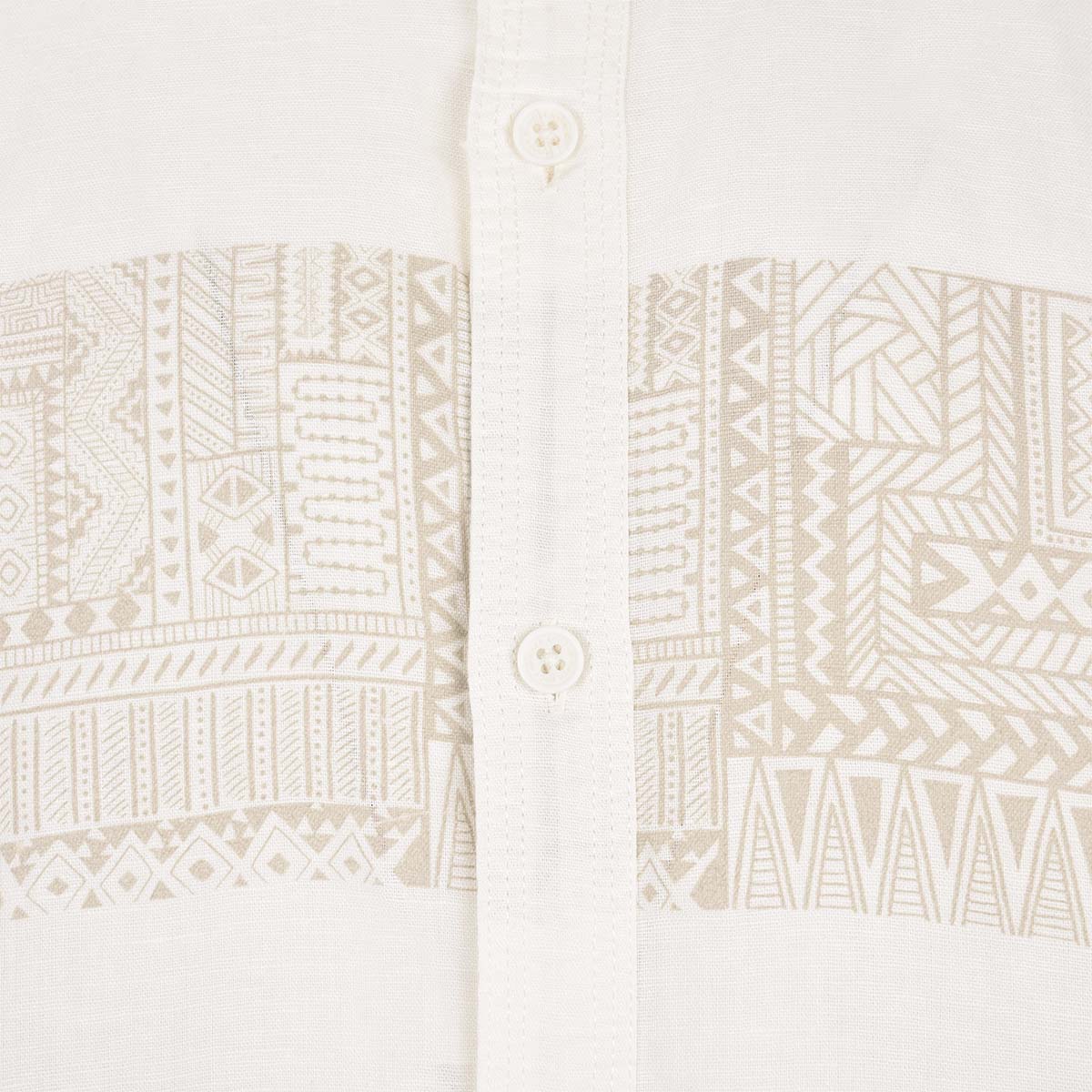 پیراهن آستین بلند لینن چاپی