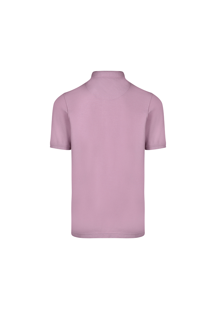 تی شرت یقه دار جودون خام یقه و سرآستین گلدوزی