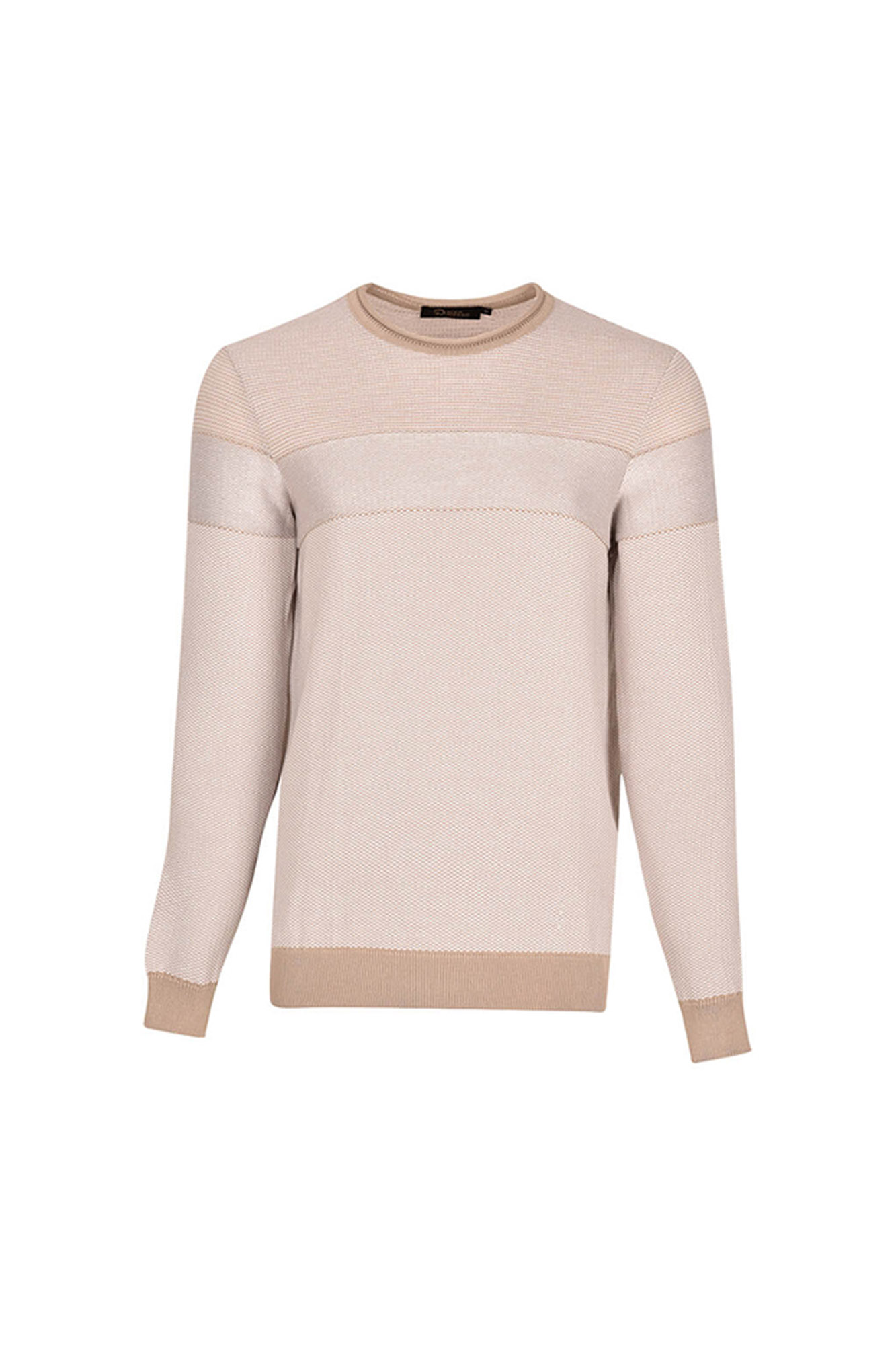 بافت یقه گرد ژاکارد ترکیبی