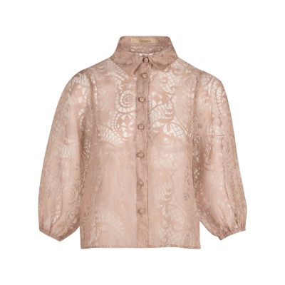 شومیز آستین پف دار مچ کش دار