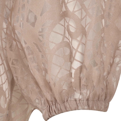 شومیز آستین پف دار مچ کش دار