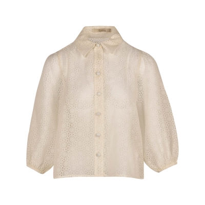 شومیز آستین پف دار مچ کش دار