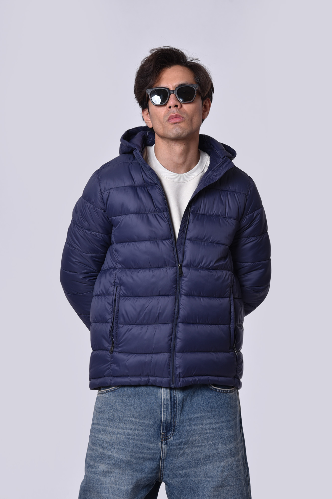 کاپشن کوتاه کلاه دار