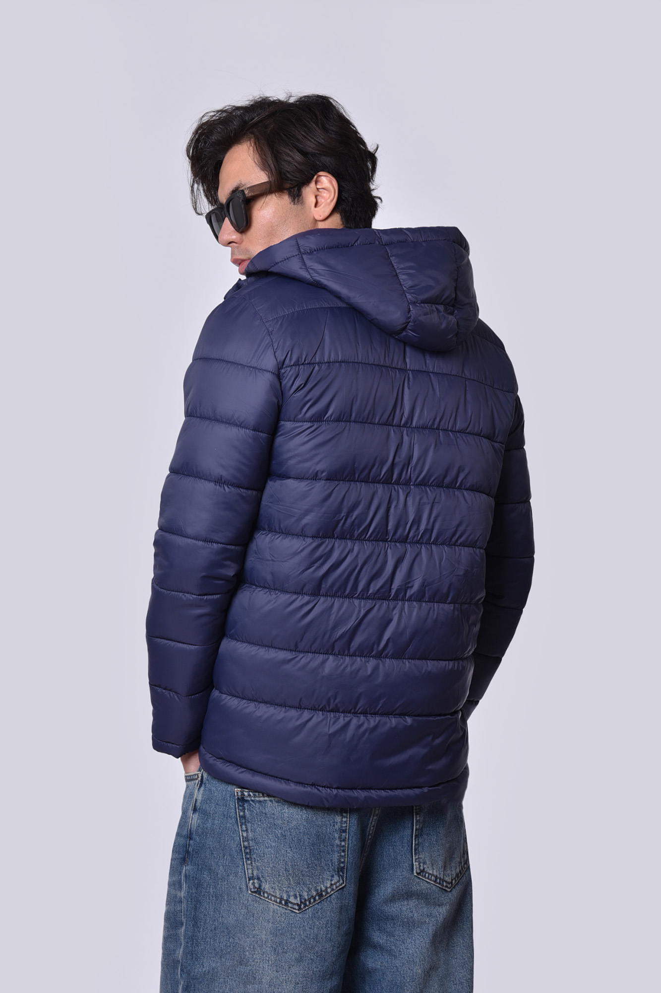 کاپشن کوتاه کلاه دار