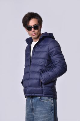 کاپشن کوتاه کلاه دار