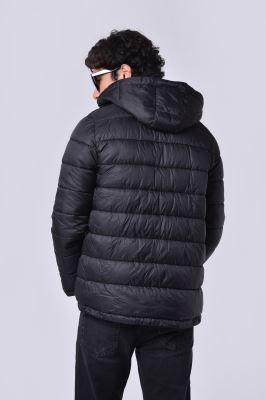 کاپشن کوتاه کلاهدار