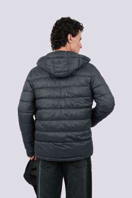 کاپشن کوتاه کلاهدار