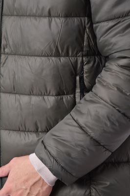 کاپشن کوتاه کلاهدار