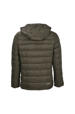 کاپشن کوتاه کلاهدار