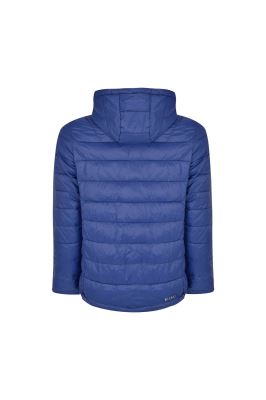 کاپشن کوتاه کلاهدار بادی تمام دوخت افقی آستر نارنگ