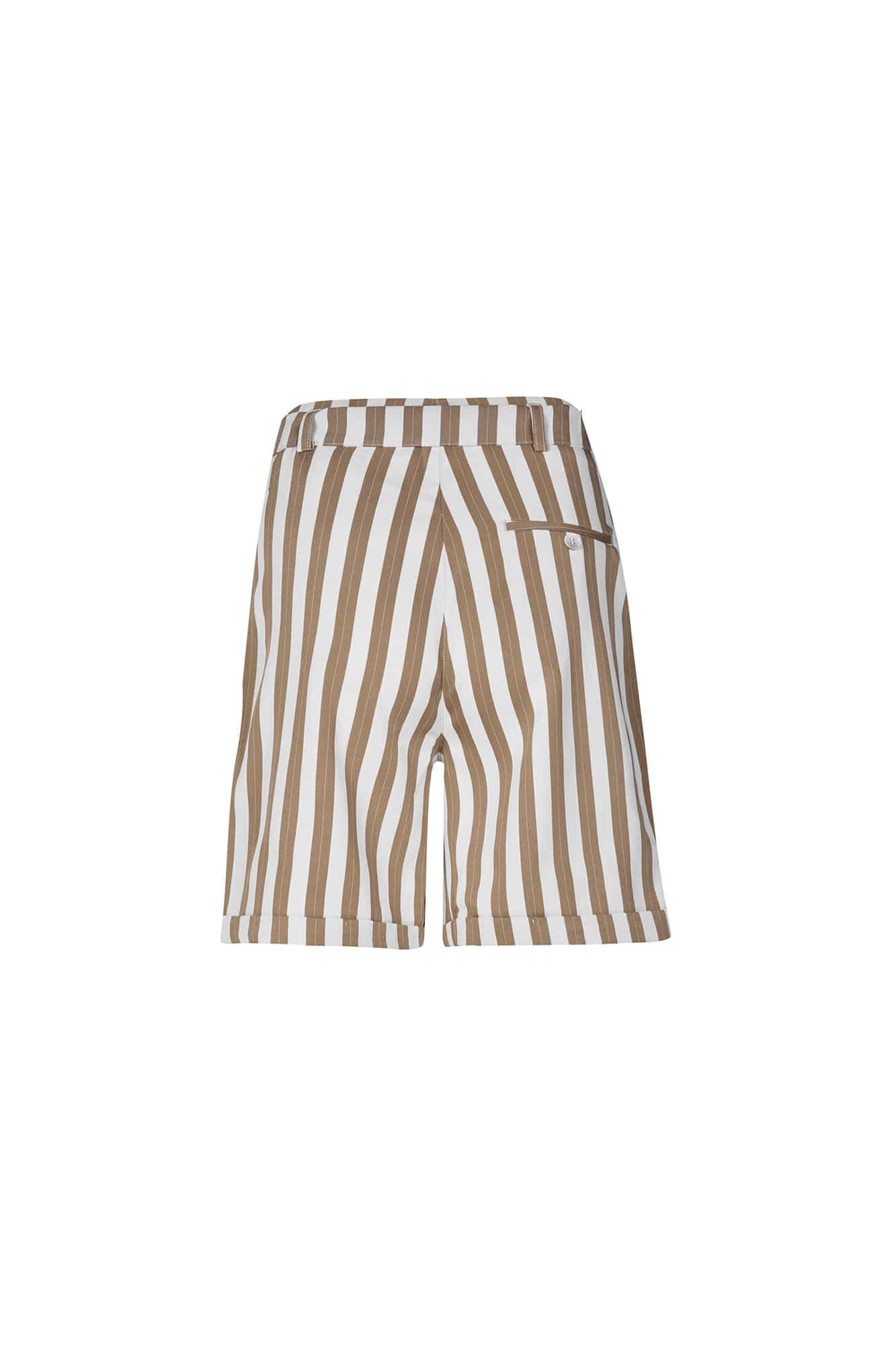 شلوارک کمربند دار فاق  بلند