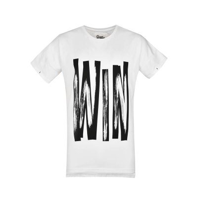 تی شرت یقه گرد سفید اور سایز