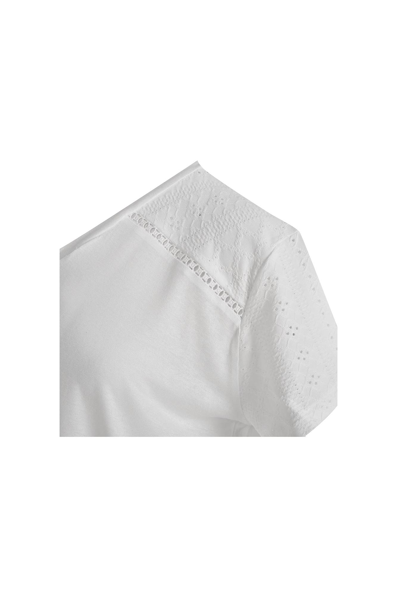 تی شرت زنانه آستین کوتاه یقه هفت