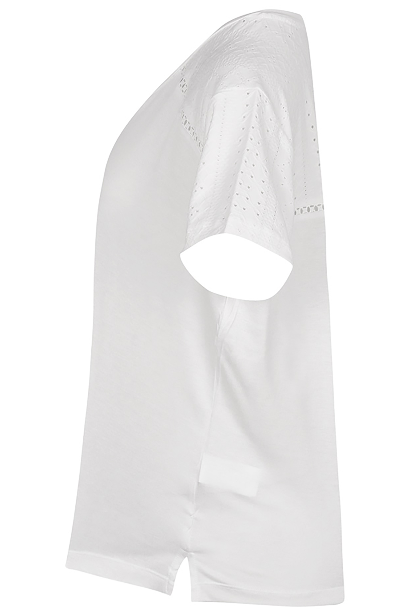 تی شرت زنانه آستین کوتاه یقه هفت