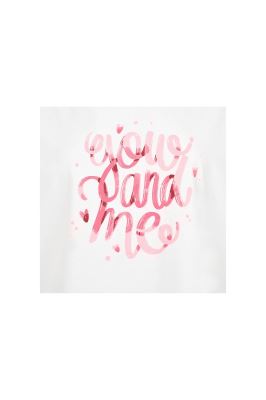 تی شرت یقه گرد چاپی زنانه