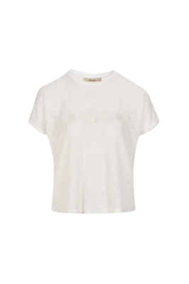 تی شرت زنانه یقه گرد اسلپ