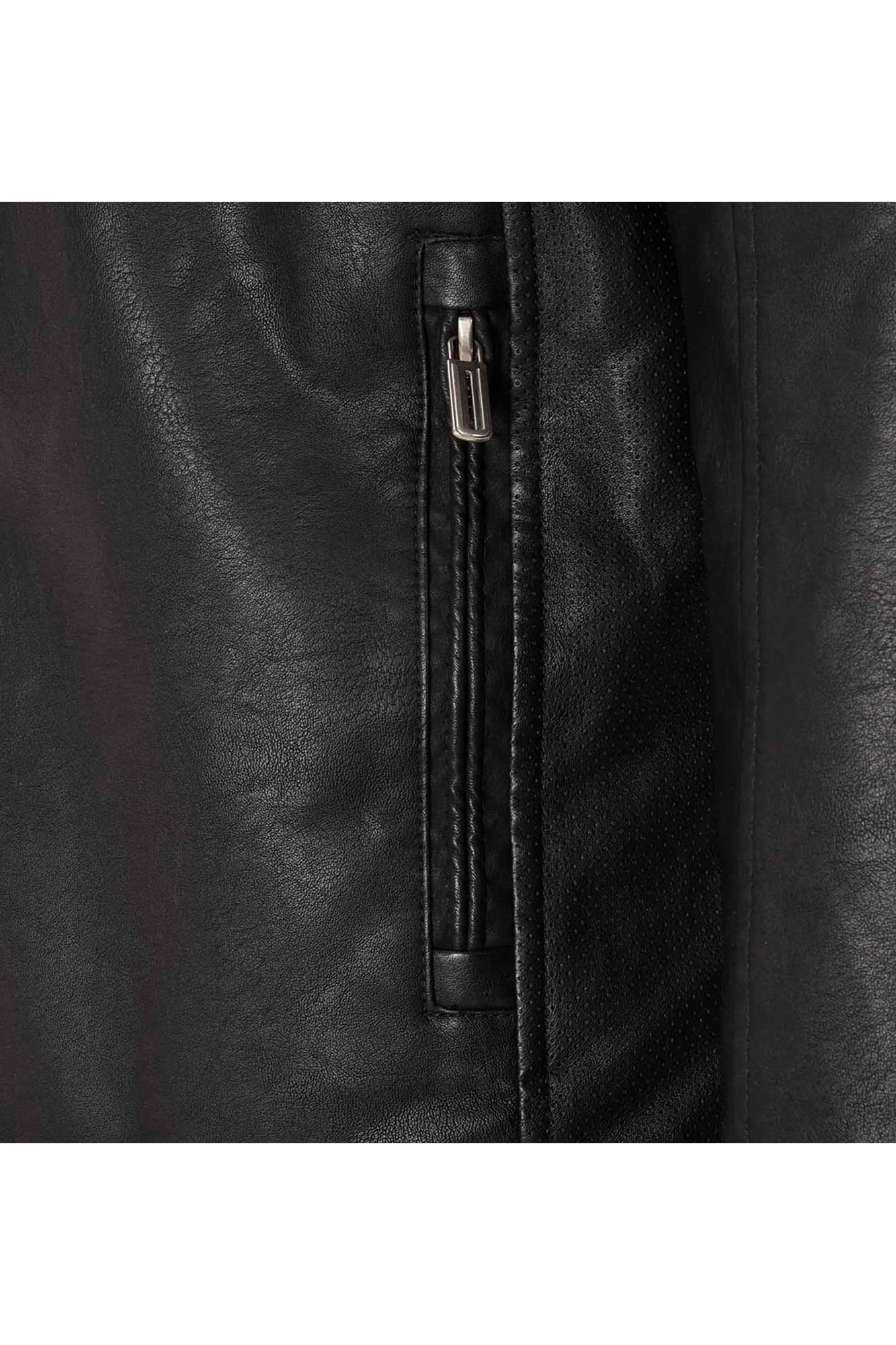 کاپشن چرم سرریپ نما